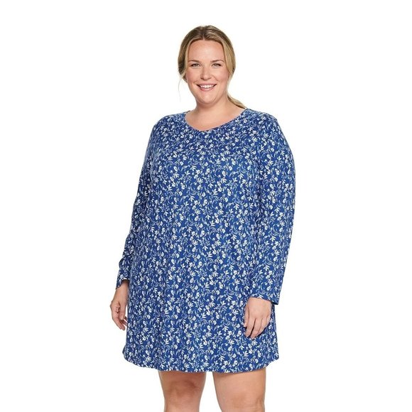 croft & barrow Other - Womens Nightgown Plus Size 2X Croft & Barrow® Long Sleeve Sleepshirt Ctn Bnd NWT